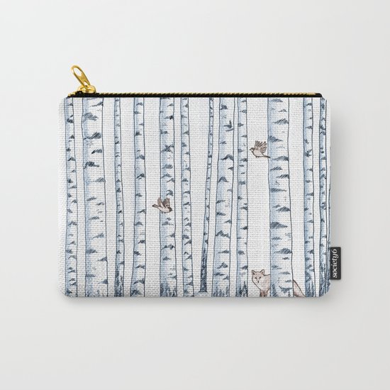 Fox in the woods Carry-All Pouch