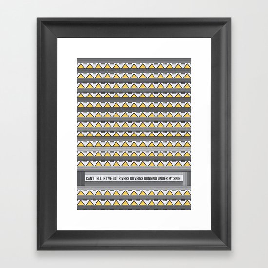 Golden Mountains Framed Art Print