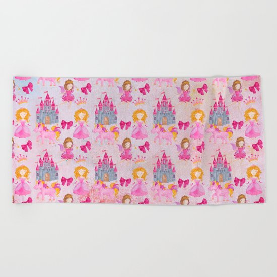 Princess Castle Fairy Beach Towel