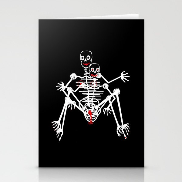 Sex Skeleton Stationery Cards