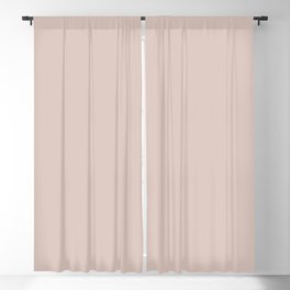 Agreeable Tanish Pink - Neutral - Pastel Solid Color Pairs To Sherwin Williams Abalone Shell SW 6050 Blackout Curtain