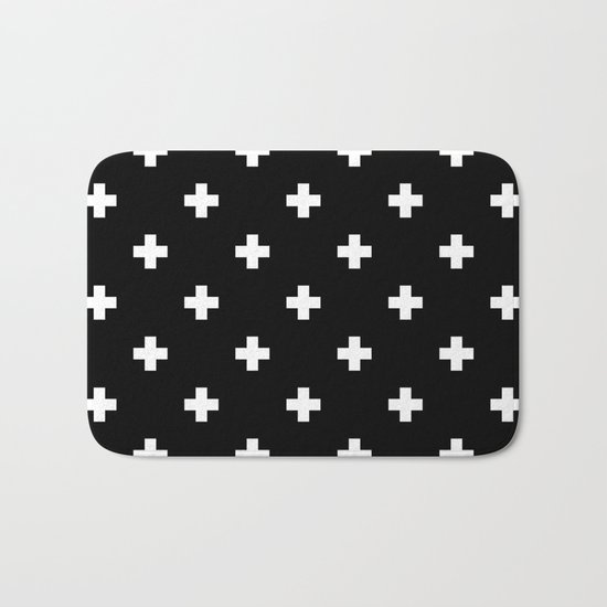 Swiss cross pattern Bath Mat