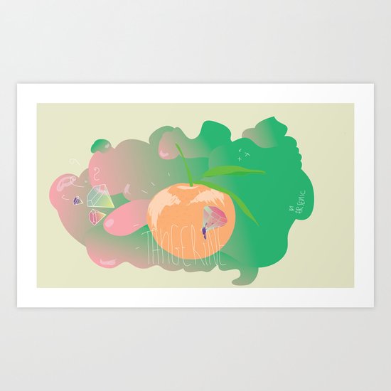 Tangerine Art Print
