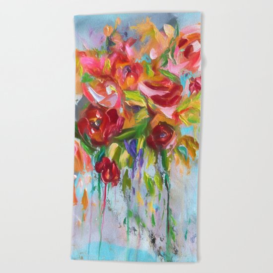Pink Abstract - I Beach Towel