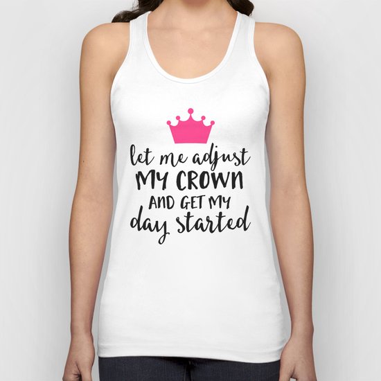 Adjust My Crown Funny Quote Unisex Tank Top