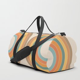 Double semicircles in retro style Duffle Bag