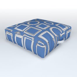 picture frames blue Outdoor Floor Cushion