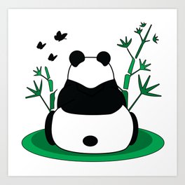 Peaceful Panda Art Print