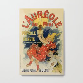 Vintage French lamp oil ad by Chéret Metal Print | Advertisement, Artnouveau, Petrol, Aapbelgium, Advertising, Advert, Belleepoque, France, Cheret, Lamp 