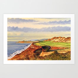 Pacific Dunes - On Bandon Dunes - Golf Course 13th Hole Art Print