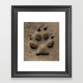 DOG PAWPRINT Framed Art Print