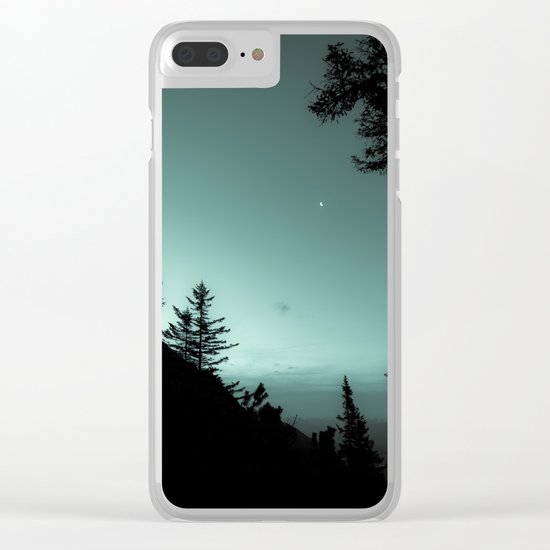Moonlight Poem Clear iPhone Case
