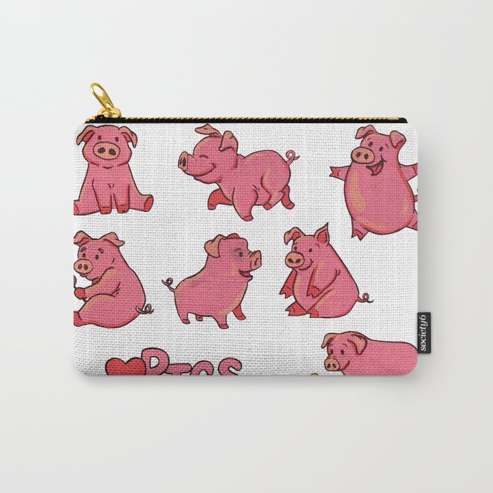 For the love of Pigs Carry-All Pouch