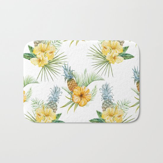 Pineapple Pattern 01 Bath Mat