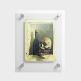 Une tete de mort - Antoine Wiertz  Floating Acrylic Print