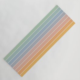 Gradient Arch XIII Retro Mid Century Modern Rainbow Yoga Mat