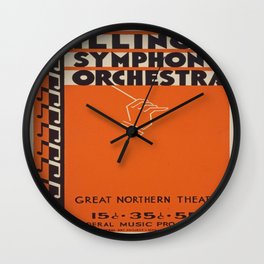 Vintage poster - Illinois Symphony Orchestra Wall Clock