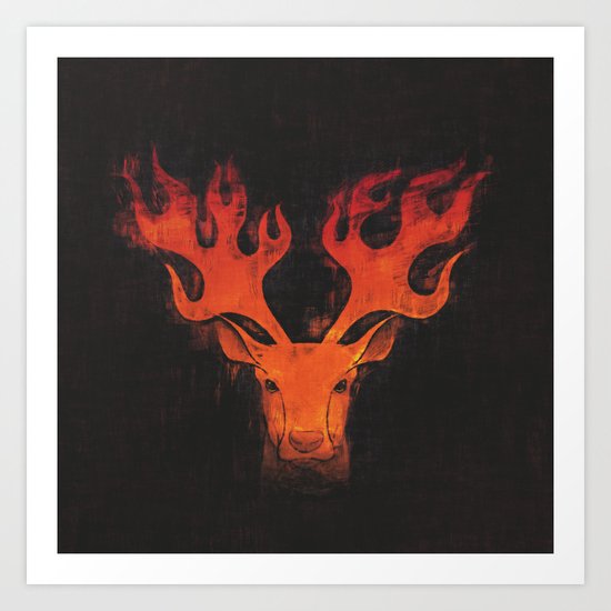 Hot Headed Art Print