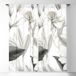 Botanical Sketch Blackout Curtain