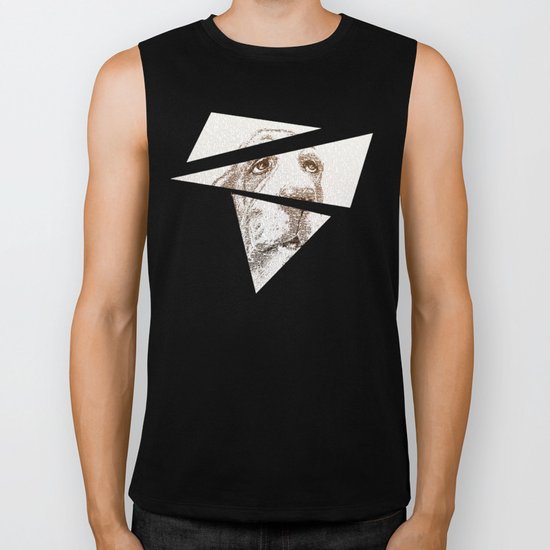 Old Wise Basset Biker Tank