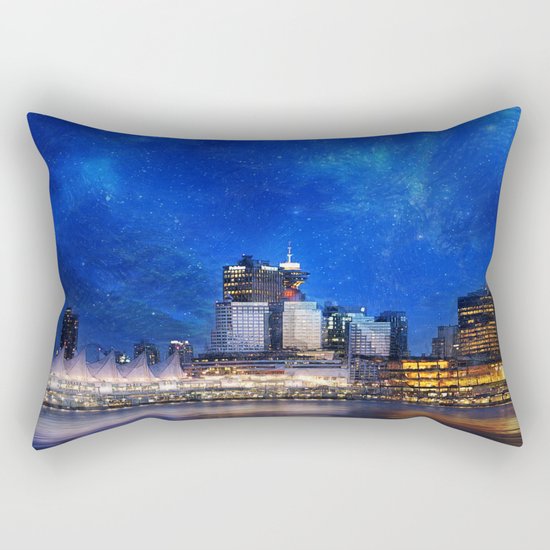 Canada At Night Rectangular Pillow