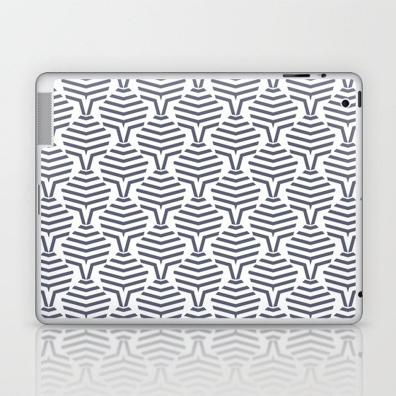 Blue and White Geometric Stripe Shape Pattern Pairs DE 2022 Popular Color Pencil Lead DE5922 Laptop & iPad Skin