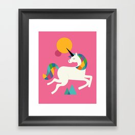 To be a unicorn Framed Art Print