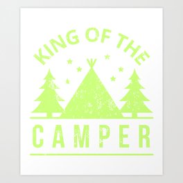 Funny camper kind, Camping, Camp Art Print | Caravan, Campfire, Camp, Funnycamperkind, Vacation, Camper, Lovecamping, Outdoor, Graphicdesign, Motorhome 