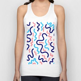 5 Abstract Shapes Squiggly Organic 220520 Unisex Tank Top