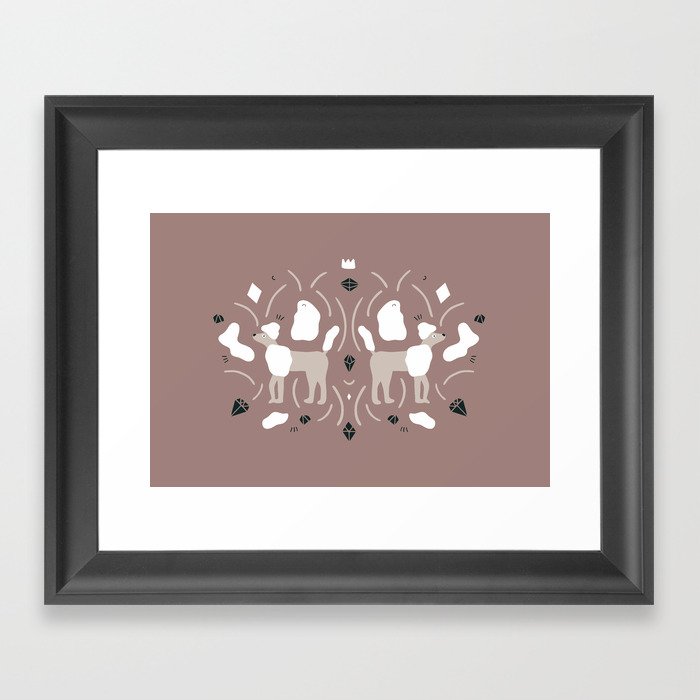 Caniche Royal Framed Art Print