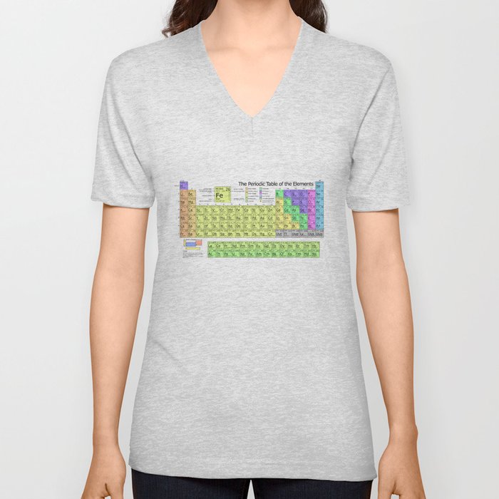 Periodic Table of Elements Chart V Neck T Shirt