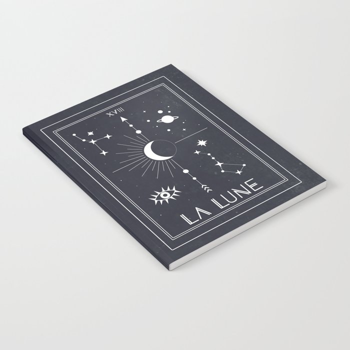 The Moon or La Lune Tarot Notebook