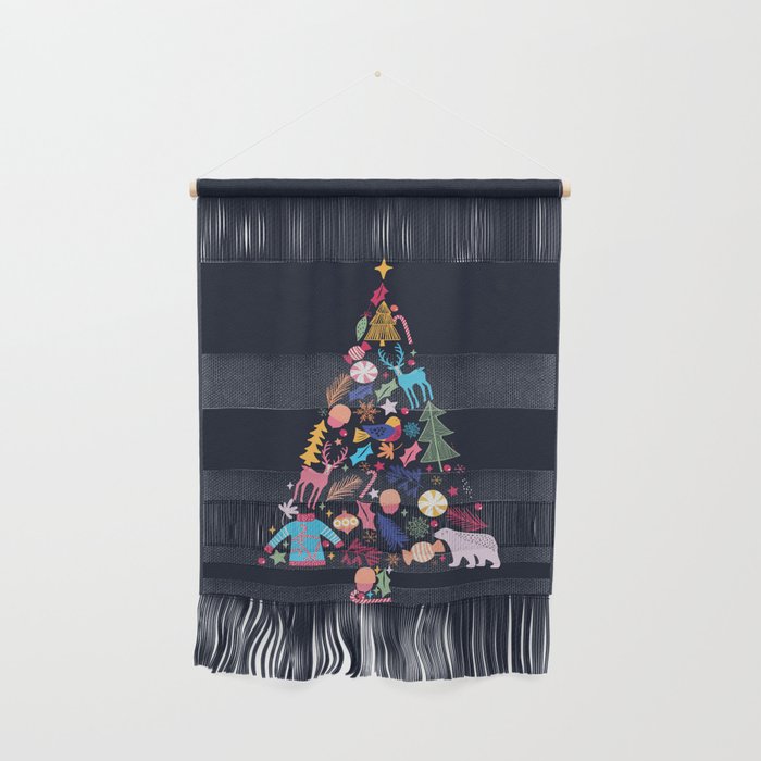 Magic Of A Christmas Tree Wall Hanging By Happyplum Society6