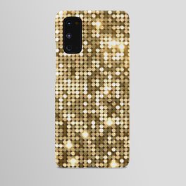 Golden Metallic Glitter Sequins Android Case