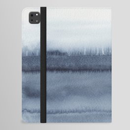 Ocean Horizon / Blue Minimal Abstract Watercolor iPad Folio Case