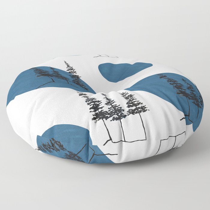 Three trees Floor Pillow