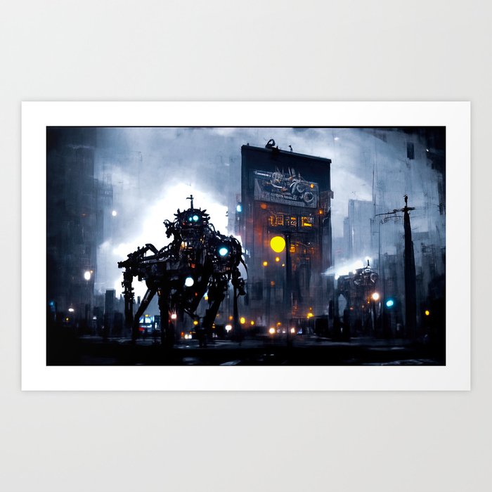 Robo-City Art Print