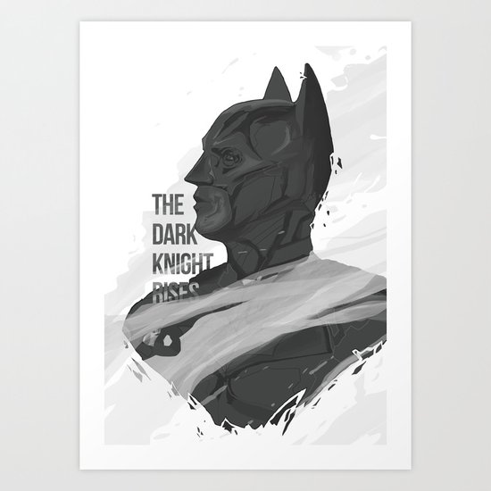 THE DARK KNIGHT RISES Art Print