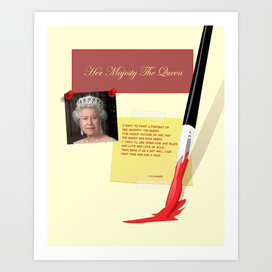 Her Majesty The Queen Art Print