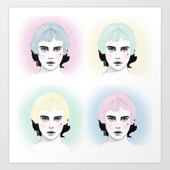Fashion Illustration - Chanel Pop Art Art Print