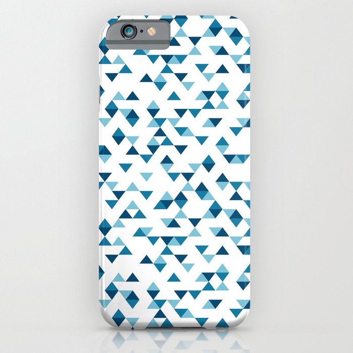 Triangles Blue Repeat iPhone Case