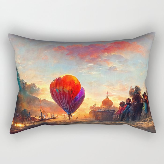 Balloon Festival Rectangular Pillow