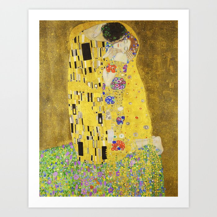 The Kiss - Gustav Klimt, 1907 Art Print