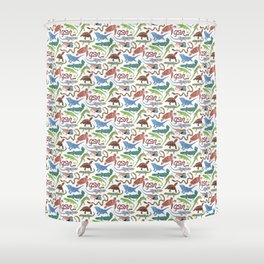Endangered Reptiles Around the World Shower Curtain