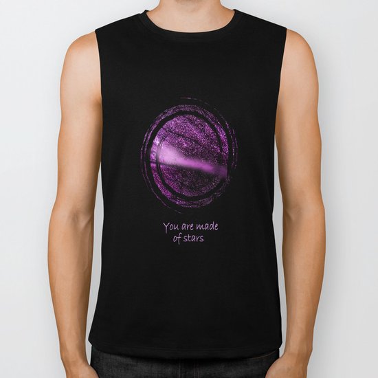 You are Made of Stars Biker Tank