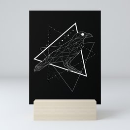 Triangle crow Mini Art Print