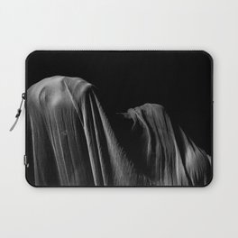 Female figurative portrait under veil black and white photograph / photography Laptop Sleeve