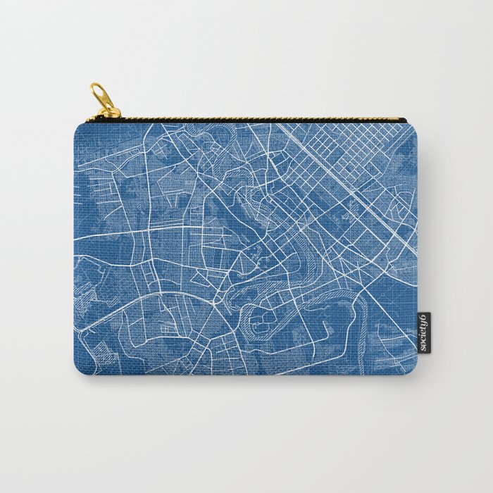 Baghdad City Map of Iraq - Blueprint Carry-All Pouch