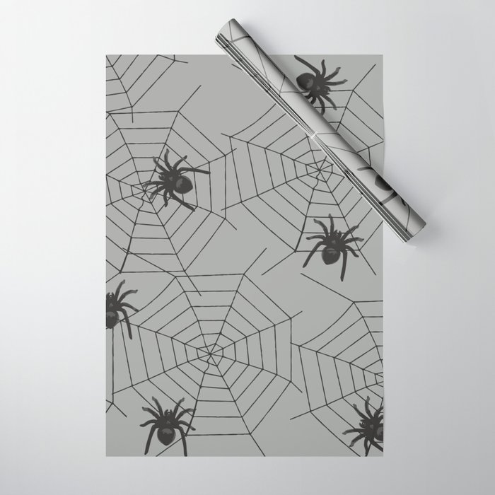 Hallween Spider web Wrapping Paper