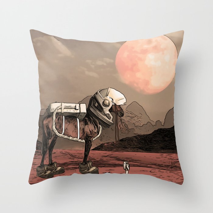 Red rovers Throw Pillow